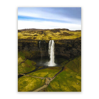 Sweet Living Schilderij Waterval in het Wild - Staand