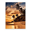 Sweet Living Schilderij Zonsondergang op het Strand - Staand