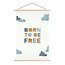 Sweet Living Schoolplaat Born To Be Free - Textielposter Kinderkamer