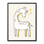Sweet Living Poster in Lijst Slapende Giraf - Kinderkamer