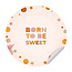 Sweet Living Behangcirkel - Born to Sweet - Kinderkamer - Behangsticker