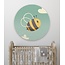 Sweet Living Muursticker Blije Bij - Kinderkamer - Wandsticker