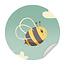 Sweet Living Muursticker Blije Bij - Kinderkamer - Wandsticker