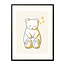 Sweet Living Poster in Lijst Slapend Beertje - Kinderkamer
