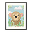 Sweet Living Poster in Lijst Aap - Kinderkamer