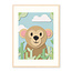 Sweet Living Poster in Lijst Aap - Kinderkamer - Eiken