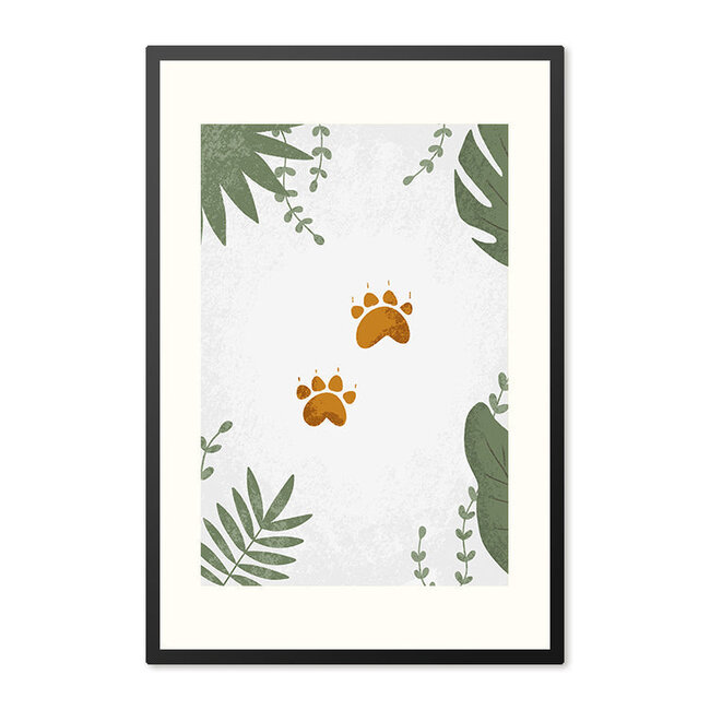 Sweet Living Poster in Lijst Beren Pootjes - Kinderkamer