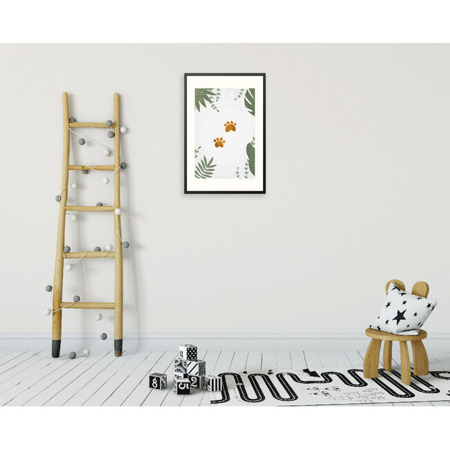 Sweet Living Poster in Lijst Beren Pootjes - Kinderkamer