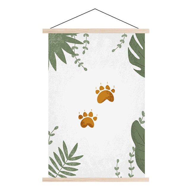 Sweet Living Schoolplaat - Born To Be Wild Pootjes  - Textielposter Kinderkamer