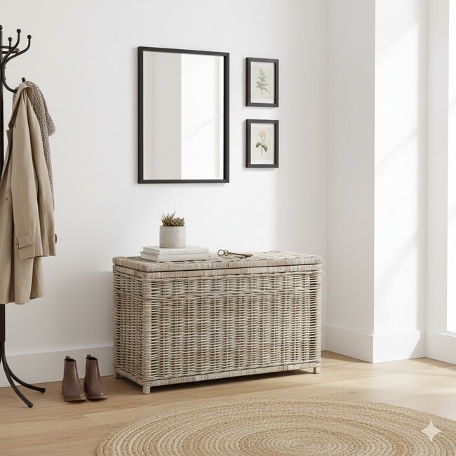 Sweet Living Opbergmand Rotan Hoog - 110x40xH65 cm