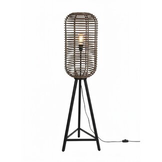 Sweet Living Rotan Vloerlamp Antiek - Ø36xH140 cm