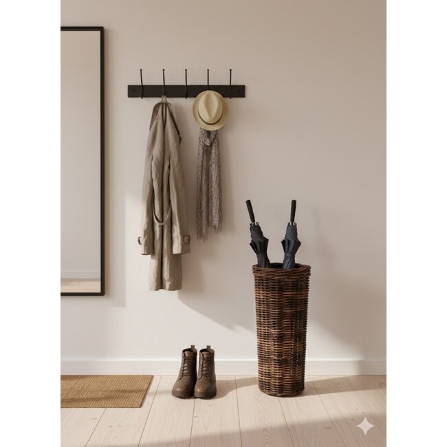 Sweet Living Rotan Paraplumand Antiek Rond - Ø30xH70 cm