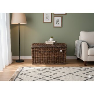 Sweet Living Opbergmand Rotan Hoog Antiek - Opbergkist