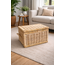 Sweet Living Rotan Mand Naturel Jute Handvat - 55x37xH35 cm