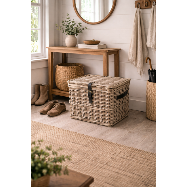 Sweet Living Opbergmand Lederen Riem