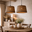 Sweet Living Bruine Rieten Lampenkap M - Hanglamp