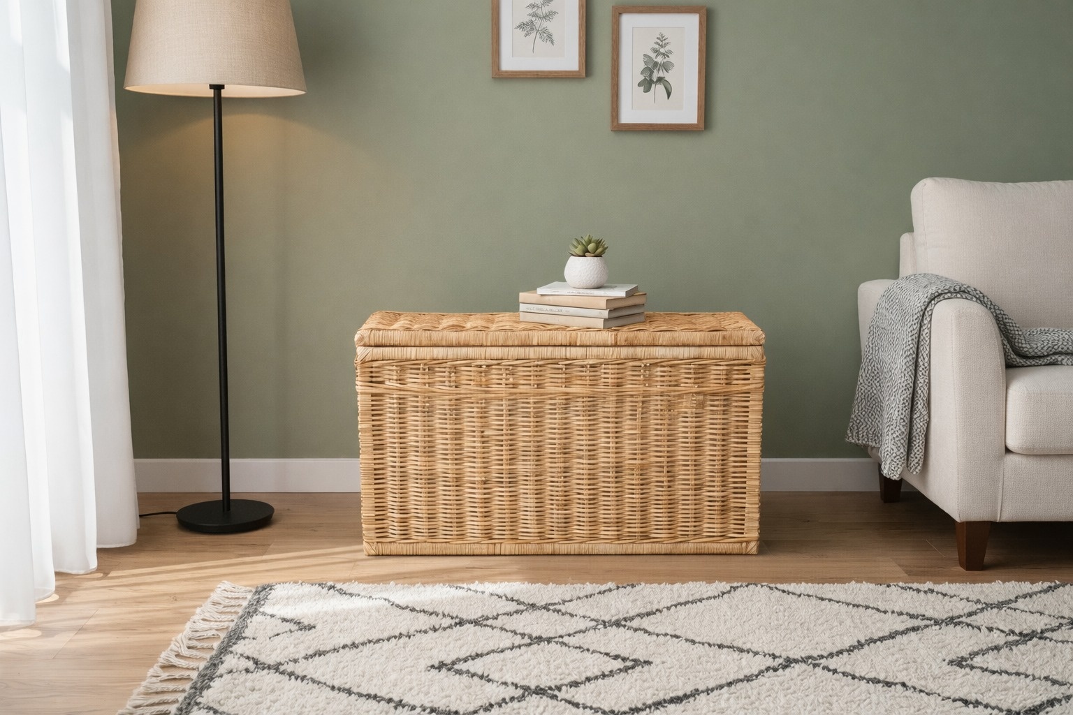 Van hal tot slaapkamer: 10 creatieve manieren om een hoge opbergmand te stylen