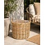 Sweet Living Rotan Plantenmand Rond Met Handgreep - Naturel