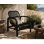 Sweet Living Zwarte Rotan Loungestoel Boaz - 63x85xH72 cm