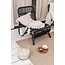 Sweet Living Zwarte Rotan Loungestoel - 59x78xH77 cm