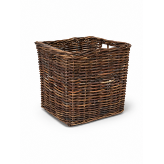 Sweet Living Vierkante Rotan Mand - Antiek