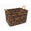 Sweet Living Rieten Opbergmand Jute Handvatten - Antiek
