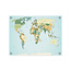 Sweet Living Tuinposter Wereldkaart - Retro Stijl