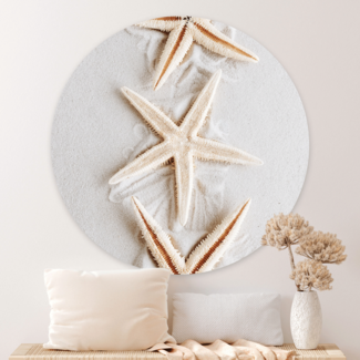 Sweet Living Wandcirkel Zeesterren in het Zand