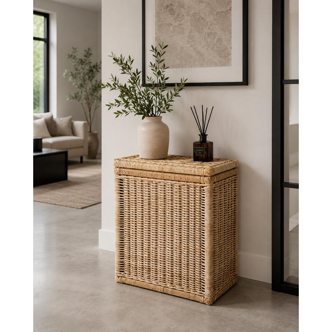 Sweet Living Hoge Rotan Opbergmand - Naturel - 60x37xH70 cm  - Copy