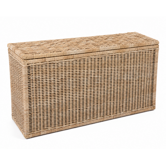 Sweet Living Grote Hoge Rotan Opbergkist - Naturel - 140x47xH80 cm