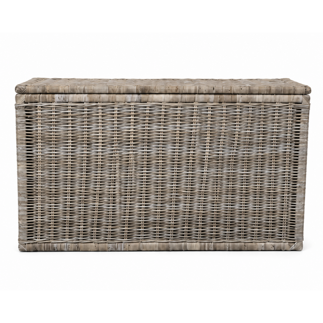 Sweet Living Grote Hoge Rotan Opbergkist - Grey - 140x47xH80 cm