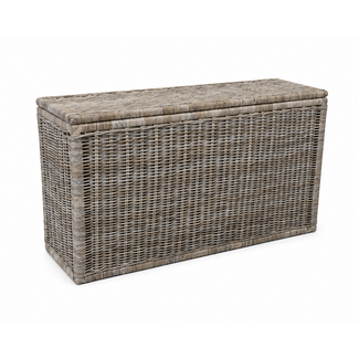 Sweet Living Grote Hoge Rotan Opbergkist - Grey - 140x47xH80 cm