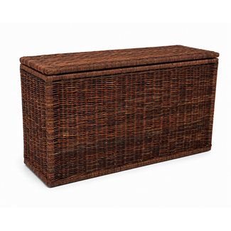 Sweet Living Grote Hoge Rotan Opbergkist - Antiek - 140x47xH80 cm