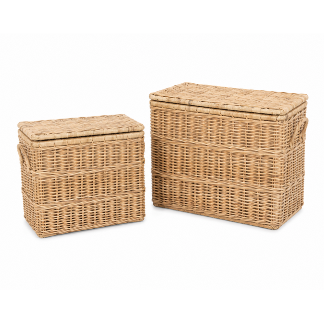 Sweet Living Rotan Opbergmand Met Deksel Joas - Naturel
