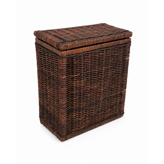 Sweet Living Hoge Rotan Opbergmand - Antiek - 60x37xH70 cm
