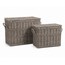 Sweet Living Rotan Opbergmand Met Deksel Joas - Grey
