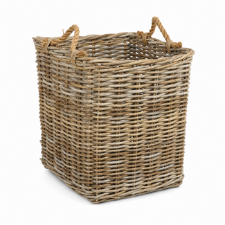 Sweet Living Hoge Rieten Opbergmand met Jute Touw M