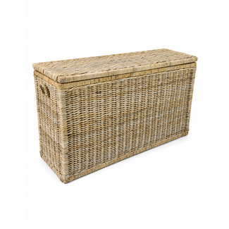 Sweet Living Grote Hoge Rotan Opbergkist - Naturel - 140x47xH80 cm