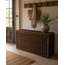 Sweet Living Grote Hoge Rotan Opbergkist - Antiek - 140x47xH80 cm