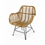 Sweet Living Rotan Kuipstoel Grey  - 65x55xH80 cm