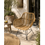 Sweet Living Rotan Kuipstoel Grey  - 65x55xH80 cm