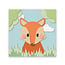 Ukkie & Boef Schilderij Vos - Papieren Dieren - Kinderkamer - Canvas - Dibond
