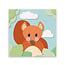 Ukkie & Boef Schilderij Eekhoorn - Papieren Dieren - Kinderkamer - Canvas - Dibond