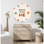 Ukkie & Boef Behangcirkel - Born to be Me - Kinderkamer - Behangsticker