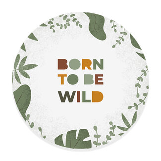 Ukkie & Boef Muurcirkel Born to be Wild - Kinderkamer Wandcirkel