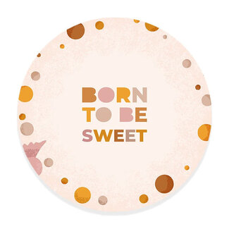 Ukkie & Boef Muurcirkel Born to be Sweet - Kinderkamer Wandcirkel