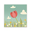 Ukkie & Boef Schilderij Roze Tulp