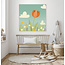 Ukkie & Boef Schilderij Oranje Tulp