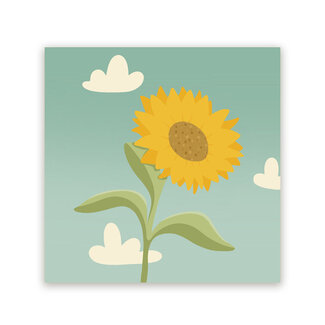 Ukkie & Boef Schilderij Zonnebloem