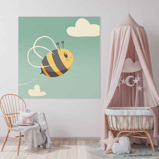Ukkie & Boef Schilderij Blije Bij